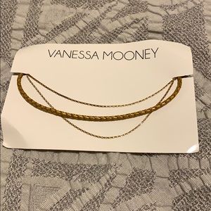 Vanessa Mooney Gold Choker 3 Piece Necklace
